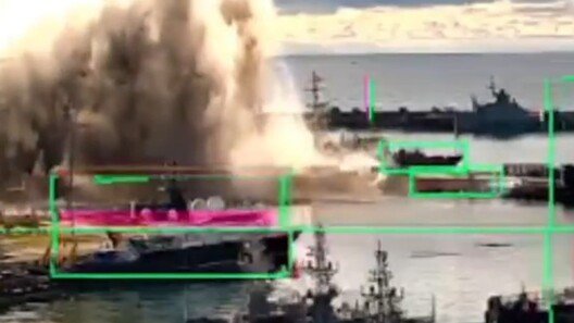 우크라, 러시아 잠수함 폭파 영상 공개…러 “피해 없어” 부인 (영상)