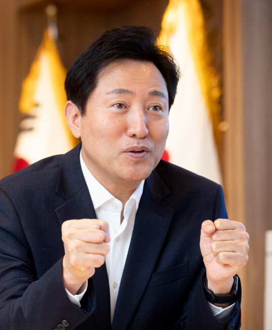 오세훈 국민의힘 서울시장 후보. [지호영 기자]