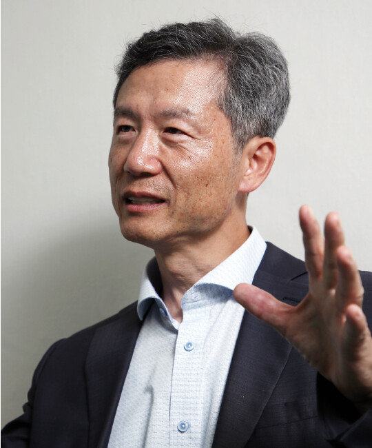  2020년 7월 ‘주사파 대부’ 김영환 씨가 동아일보와 인터뷰하고 있다. [동아DB]