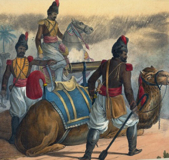 페르시아 포병대의 낙타 [위키피디아]