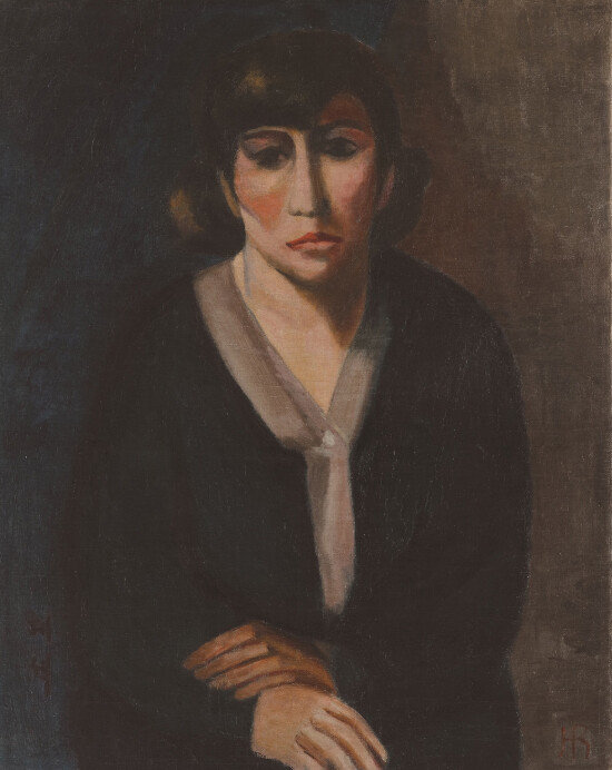 1928년 작으로 추정되는 나혜석의 자화상, 수원시립아이파크미술관 소장.