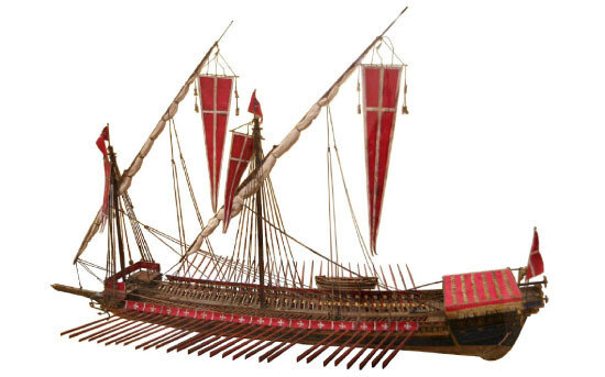 신성동맹 갤리선. [이탈리아 해상역사박물관(Museo Storico Navale)]