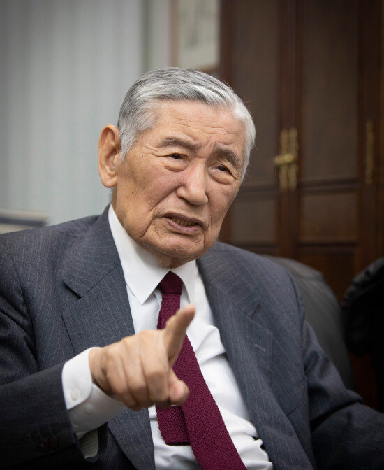 남시욱 화정평화재단 이사장. [박해윤 기자]