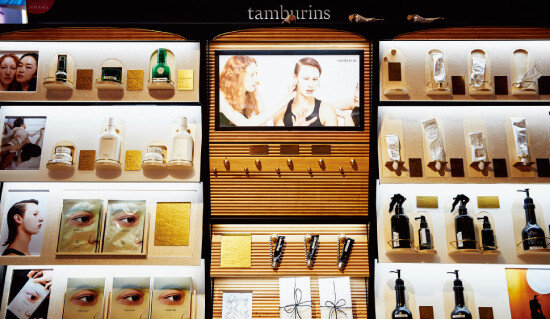 국내 독점 브랜드 ‘탬버린즈’ 매대.
