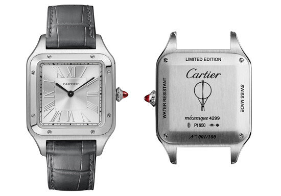 인그레이빙 산토스 뒤몽 워치. [© Cartier / Laziz Hamani © Cartier]

