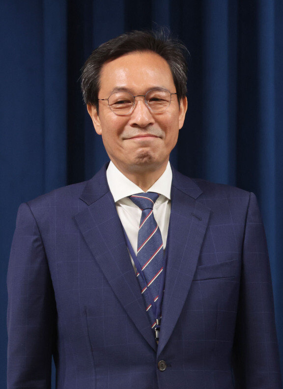 우상호 정무수석비서관. 