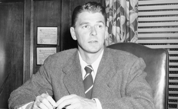 배우조합(Screen Actors Guild) 회장으로 재임 중이던 40대 초반의 레이건 대통령 모습. Gettyimage