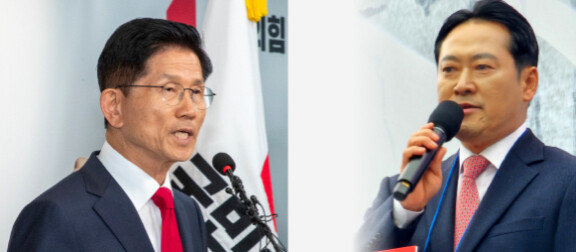 김문수 전 대선후보. 동아DB | 장동혁 의원. 뉴스1
