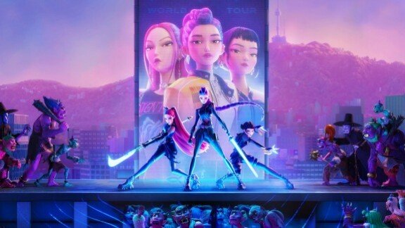 6월 넷플릭스에 공개돼 세계적으로 인기를 끈 애니메이션 ‘케이팝 데몬 헌터스’의 한 장면. 넷플릭스