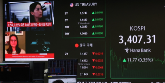 9월 15일 코스피 지수는 3407을 기록했다. 동아DB