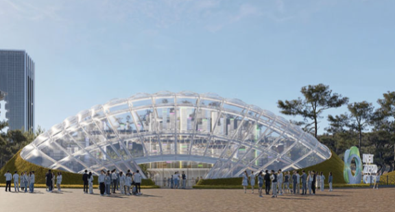 경북 경주시 경주엑스포대공원에 위치한 한국수력원자력의 SSNC 홍보관. 한국수력원자력