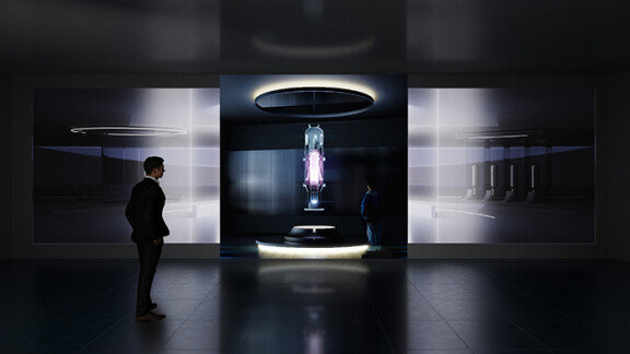 한국수력원자력의 SSNC 홍보관에 전시될 iSMR 모형. 한국수력원자력