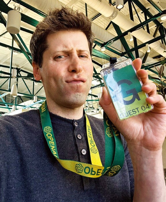 샘 올트먼 오픈AI 최고경영자(CEO)가 해고 직후인 11월 19일(현지 시간) “처음이자 마지막으로 이것(출입증)을 착용한다”며 X(옛 트위터) 계정에 업로드한 사진. [샘 올트먼 X(옛 트위터) 캡처]