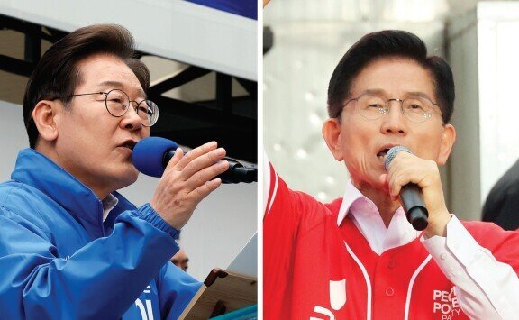 더불어민주당 이재명 대선 후보(왼쪽)와국민의힘 김문수 대선 후보 모두 간병비를 급여화하겠다고 공약했다. 동아DB