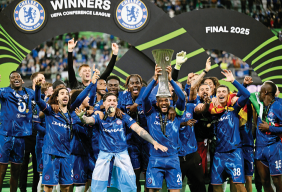 첼시가 5월 28일 폴란드 브로츠와프 타르친스키 아레나에서 열린 UEFA 컨퍼런스리그 결승전에서 레알 베티스를 4-1로 누르고 우승을 차지했다. 뉴시스