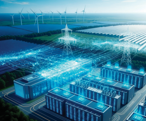 인공지능(AI) 산업 발전을 위해서는 반도체와 함께 에너지산업 혁신이 필요하다. 사진은 구글 제미나이로 생성한 미래 에너지 시스템 상상도. 김지현 제공 