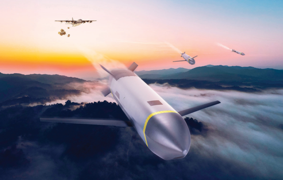 록히드마틴의 CMMT 미사일 이미지. 미 공군의 차기 장거리순항미사일 사업 수주를 놓고 안두릴의 바라쿠다 M500과 경쟁하고 있다. 록히드마틴 제공 