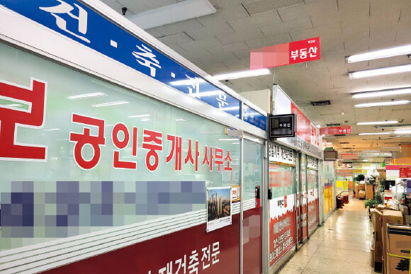 기자가 3월 19일 찾은 서울 송파구 잠실동 한 상가에선 같은 날 정부와 서울시의 토지거래허가구역 재지정 소식을 들은 부동산공인중개사들이 사무실 문을 다시 열고 있었다. 김우정 기자