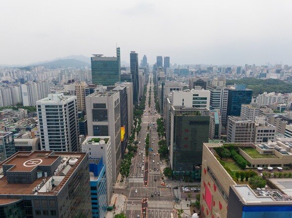 서울 강남구 테헤란로 일대 강남업무지구(GBD). GettyImages