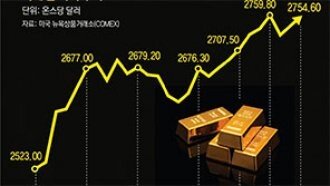 금값, 올들어 33% 치솟아… 내년 3000달러 넘을 수도