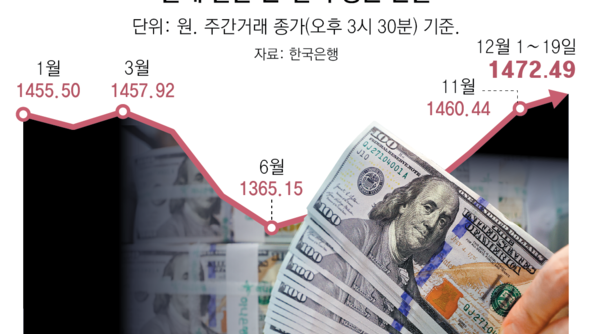 연평균 역대최고 환율… ‘종가 낮추기’ 총력전