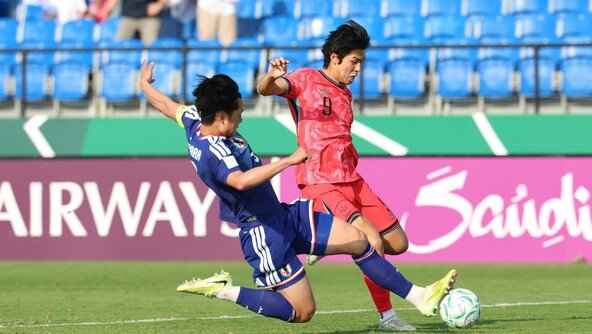 한국, U-23 아시안컵 준결승에서 두 살 어린 일본에 0-1로 패배
