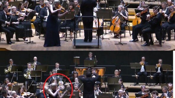 지휘봉 스친 순간 20억 바이올린 ‘우당탕’…연주자 비명