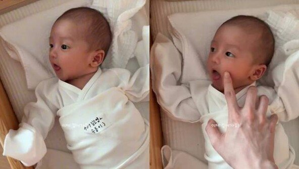 김소영·오상진 신생아 아들 벌써 완성형 “인물 보소”