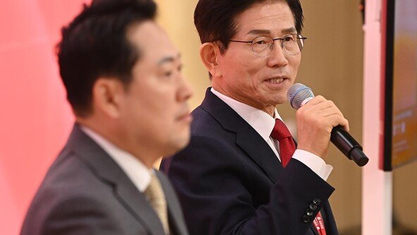 보수결집 노리는 국힘 후보들, 장동혁 대신 김문수에 러브콜