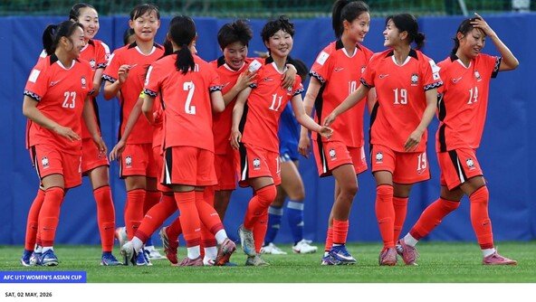한국 여자 U-17 대표팀, 아시안컵 첫 경기서 필리핀에 5-0 대승