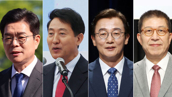 서울 정원오 46% 오세훈 38%, 부산 전재수 43% 박형준 41%