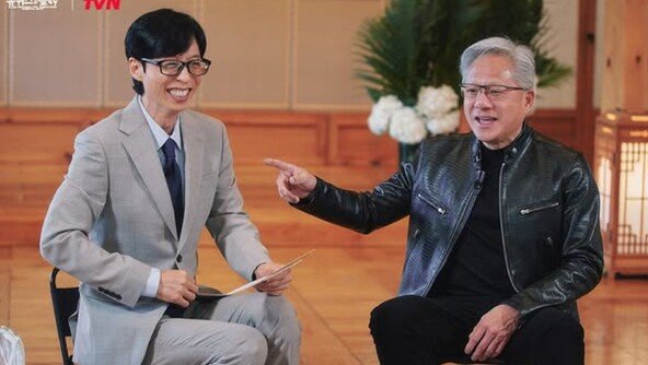 유재석·젠슨 황 만났다…웃음 가득한 ‘유퀴즈’ 촬영