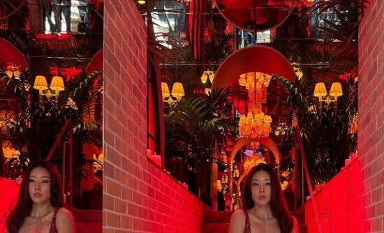 43세 한혜진, 레드 미니드레스 자태…파리서 근황 공개