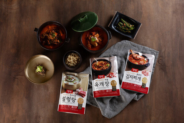 동원F&B ‘양반 국·탕·찌개’ 제품은 기존 방식 대비 열처리 시간을 20% 이상 단축시켜 재료 본연의 맛과 식감을 살렸다. [동원F&B 제공]