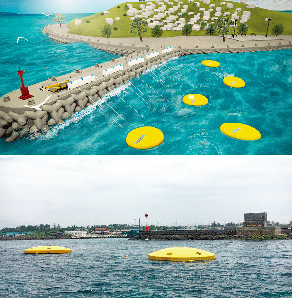 인진은 파도에너지를 전기로 생산하는 기술을 개발해 상용화에 성공, 주식배당형 크라우드펀딩을 진행했고 4억5000여만 원을 모으는 데 성공했다.[인진 홈페이지]