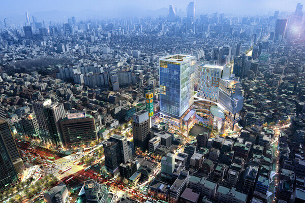 서울 강남의 신축 오피스텔과 그 주변. [뉴시스]