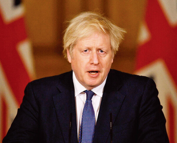 보리스 존슨 영국 총리가 2월 
포괄적·점진적 환태평양경제
동반자협정(CPTPP) 가입을 신청했다고 밝히고 있다. [PA]