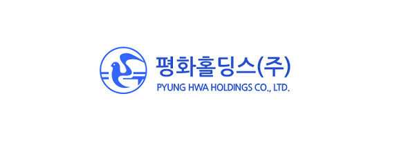 자동차 부품 회사 평화홀딩스 로고.