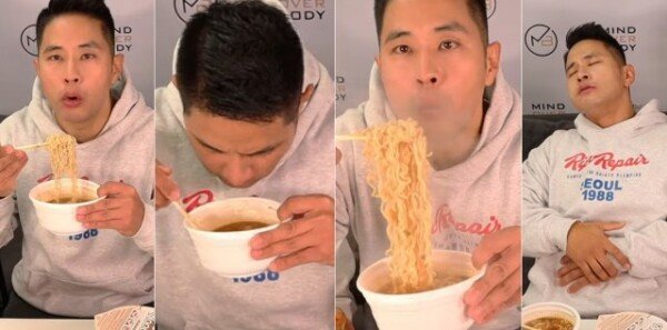 “10 Ramen Challenges”…  Yoo Seung-jun attempts to eat unexpectedly on YouTube