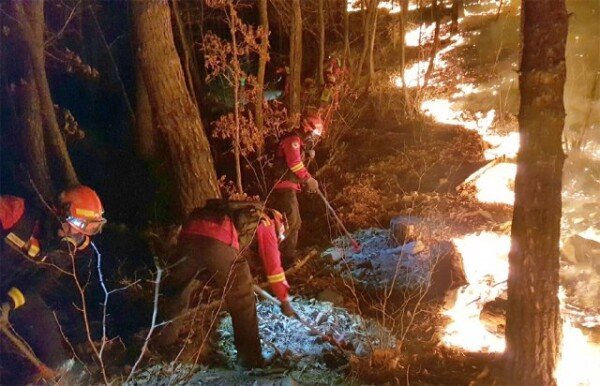 Andong Yecheon Hadong Yeongdong…  Evacuation of residents due to forest fires all over the country