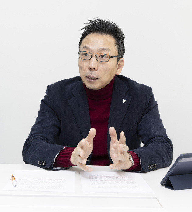 김승주 고려대 정보보호대학원 교수가 2월 10일 서울 성북구 고려대 SK미래관에서 인터뷰하고 있다. [박해윤 기자]