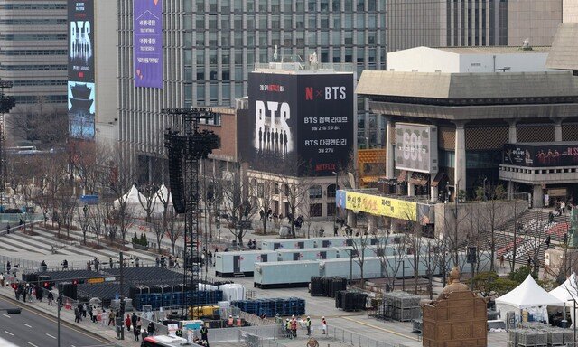BTS 광화문 무료 공연에…2660억 경제적 파급 효과 추산