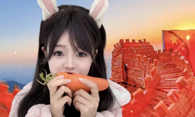 “전생에 토끼였나”…中여성, 이빨로 당근 깎아 만리장성 모형 제작