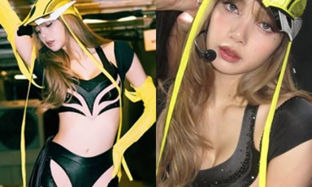 블랙핑크 리사, 겨우 가린 몸…파격 노출