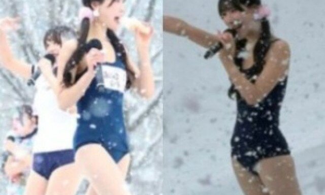 걸그룹, 폭설 속 수영복 무대…‘학대 논란’