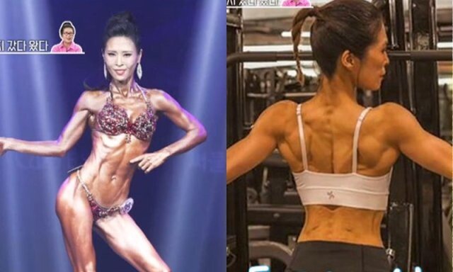 황석정, 비키니 입고…충격 근육 몸매