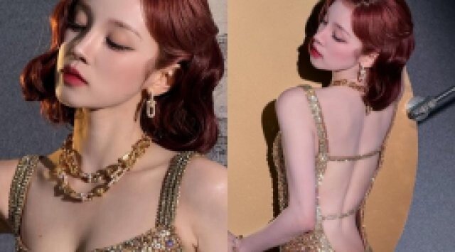 아이들 우기, 뒤태 훤히 파격 드레스…역대급 비주얼