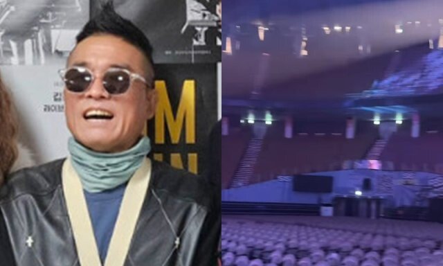 김건모 콘서트, 텅 빈 객석…현장 무슨 일