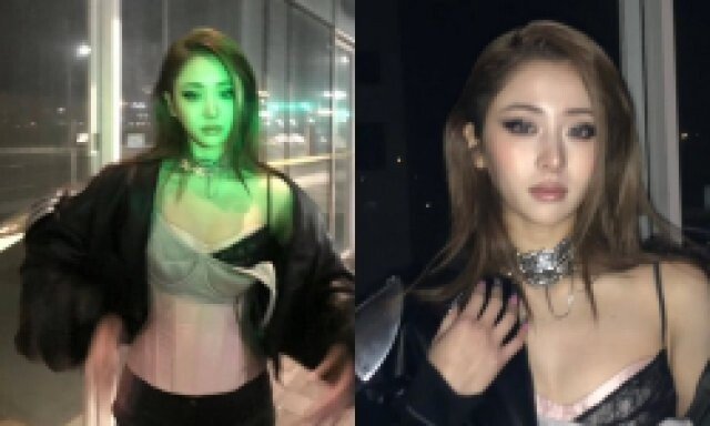 르세라핌 허윤진, 속옷 셀프 노출…당당 포스