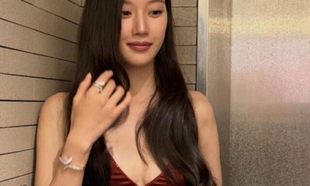 문가영, 깊게 파인 절개 드레스…우아+농염美